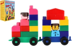 LORI politehnični gradbeni komplet z barvnimi kockami, 76 delov