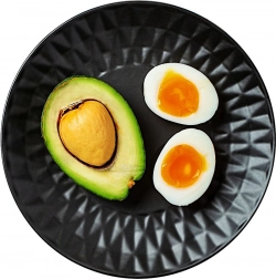 Keramični črni desertni krožnik 20 cm SOHO