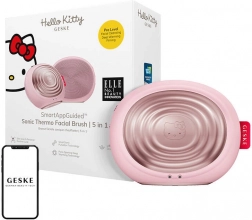 Sonična krtačka za obraz 5v1 Geske z aplikacijo Hello Kitty rožnata
