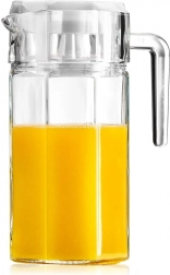 Stekleni vrč s pokrovom 1,5 l