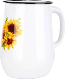 Emajliran vrč 2,5 l z motivom sončnic