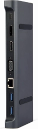 USB-C adapter 9v1 s HDMI, USB-C PD, VGA, DP, USB in LAN