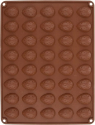 Silikonski pekač za piškote oreščki Sillinie, oranžen