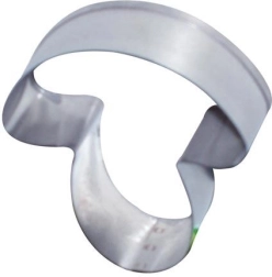 Stainless steel cookie cutters mushroom shape, set of 10 pcs