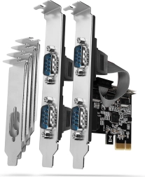 AXAGON PCIe krmilnik s 4× serijskimi vrati RS-232
