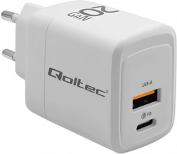 Bela 20W GaN polnilnik z USB-C PD in USB QC 3.0