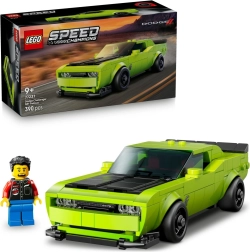 lego speed champions dodge challenger srt hellcat – športni avto za otroke