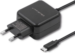 Omrežni polnilec micro USB 12 W (2,4 A) – črn QOLTEC