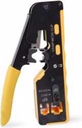 krimpalke za prehodne konektorje RJ45 kat. 5e/6, RJ12 in RJ11 z rezanjem in odstranjevanjem izolacije