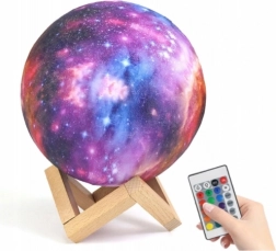 Nočna svetilka luna 15 cm, 16 barv z daljinskim upravljanjem