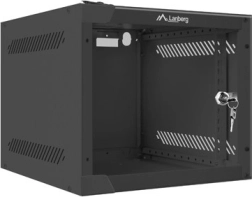 Lanberg 10-palčna stenska omarica 4U 280x310 mm črna