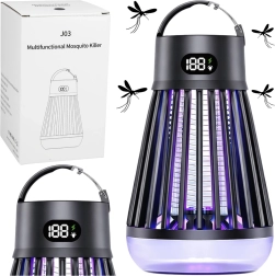 Električna UV lampa proti insektom, polnjenje USB, črna