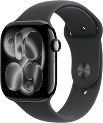 Apple Watch Series 11 GPS + Cellular 42 mm aluminij oniks, športni pašček črn M/L