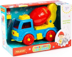 Razstavljiv betonski mešalnik z orodjem in figurico, 29 delov