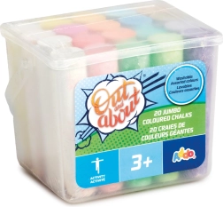 Large Sidewalk Chalk in a Bucket, 20 pcs