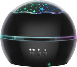 Nočni projektor zvezdnatega neba in podvodnega sveta – črna