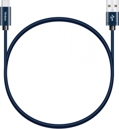 Tekstilni kabel USB-A 2.0 / USB-C, 3 A, 480 Mb/s