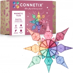 Connetix Pastel Geometry Pack magnetne sestavljanke 40 kosov