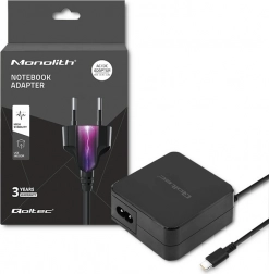 Omrežni polnilec USB‑C 65 W s tehnologijo Power Delivery – QOLTEC