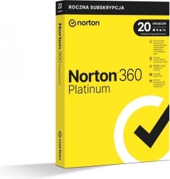 Norton 360 Platinum, 100 GB, 1 uporabnik, 20 naprav, 1 leto