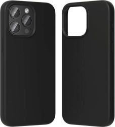 Silikonski ovitek za iPhone 15 Pro z podporo MagSafe od Vention (črn)