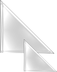 Samolepilni vogalniki A4, prozorni — 6 kos