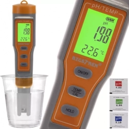 Elektronski pH meter z ATC in termometrom 4v1