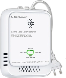 Detektor uhajanja plina in ogljikovega monoksida z alarmom 85 dB in LED
