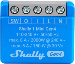Shelly 1 Mini Gen4 krmilna enota Zigbee in Matter