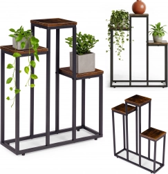 Stojalo za rože s 3 policami loft ModernHome