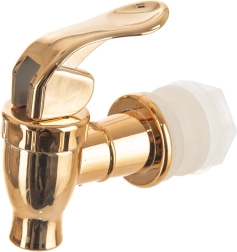 Zlata nadomestna pipica za stekleni dozirnik pijač