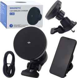 Magnetni avtomobilski nosilec z brezžičnim polnjenjem 15 W