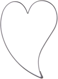 Nerjavno jekleno modelček za piškote srce 3 cm