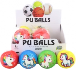 Mehek žogica z samorogom 10 cm