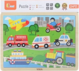 Lesene puzzle prevoz 24 kosov
