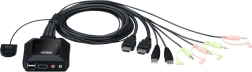 2-portno USB KVM stikalo s 4K HDMI in daljinskim izbirnikom vrat