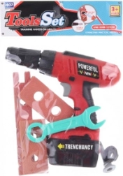 Otroški baterijski vrtalnik s priborom