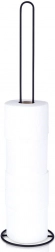 Kovinsko stojalo za toaletni papir, črno, 60 cm