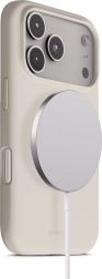 Silikonski magnetni ovitek color cover za iphone 17 pro z magsafe – kamnito bež