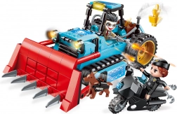 Qman Police Battle Force buldožer sestavljanka