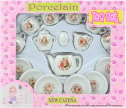 Porcelanast čajni set z medvedki za otroke