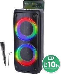 prenosen zvočnik Bluetooth MEDIA-TECH FUNBOX BT s karaoke in RGB osvetlitvijo