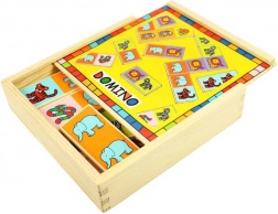 Bigjigs Toys leseno domino z živalmi