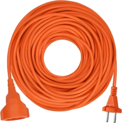 Solight premični priključek s spojko 25 m 2×1,5 mm² oranžen