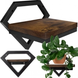 Viseča stenska polica RUHHY v loft slogu