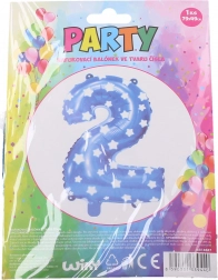 Foliasti balon številka 0 – Modra