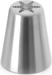 Ruska slaščičarska nastavka snežinka iz nerjavečega jekla