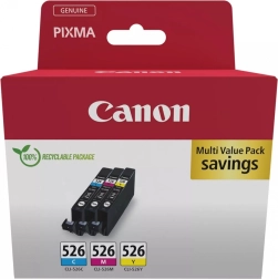 Večpaket Canon CLI-526 cian/magenta/rumena