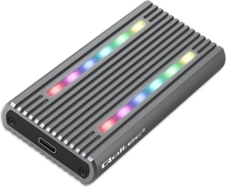 Zunanje ohišje za M.2 SSD z USB‑C, RGB LED in kapaciteto do 4 TB