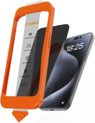 Kaljeno steklo TORRAS Install Master za iPhone 16 Plus